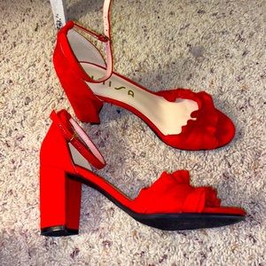 DSW red heels 6.5
